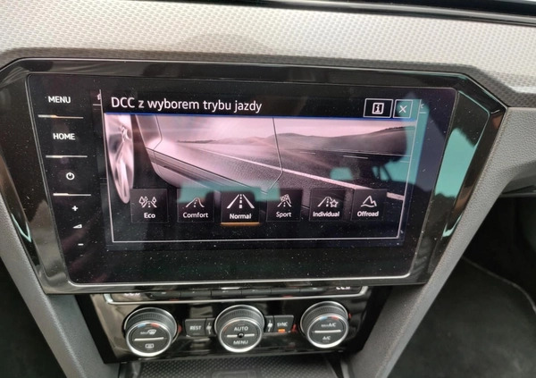 Volkswagen Passat cena 125900 przebieg: 119702, rok produkcji 2019 z Mońki małe 211